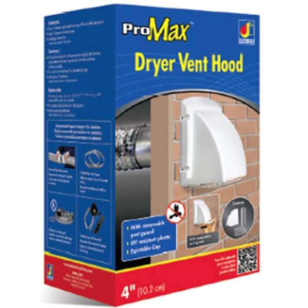Dundas Jafine Dundas Jafine BLH4BLKZW6 4 in. 6 Pro Vent Exhaust Hoods - Black BLH4BLKZW6 - main